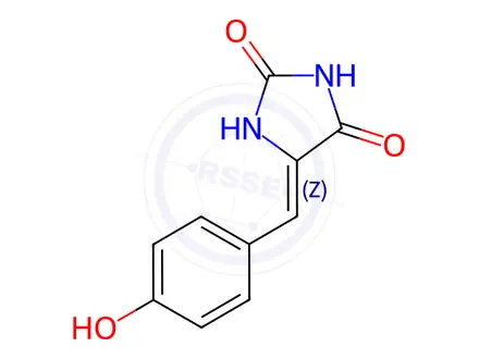 Chemical structure of Phenylmethylene hydantoin