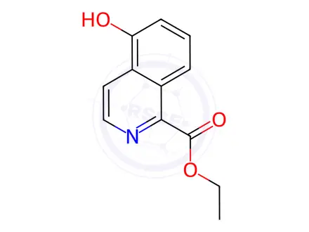 Chemical structure of Ethyl 5-hydroxyisoquinoline-1-carboxylate