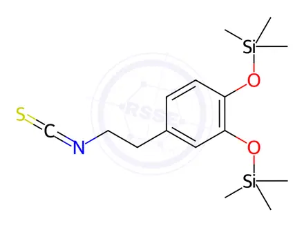 Chemical structure of [4-(2-Isothiocyanatoethyl)-1,2-phenylene]bis(oxy)bis(trimethylsilane)