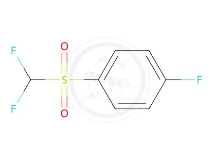 Chemical structure of 1-difluoromethanesulfonyl-4-fluorobenzene