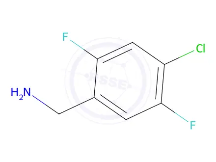 Chemical structure of (4-Chloro-2,5-difluorophenyl)methanamine