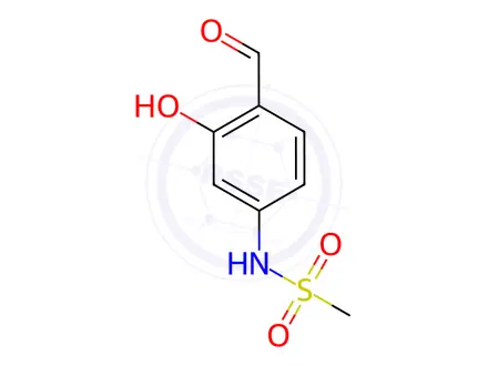 Chemical structure of N-(4-Formyl-3-hydroxyphenyl)methanesulfonamide