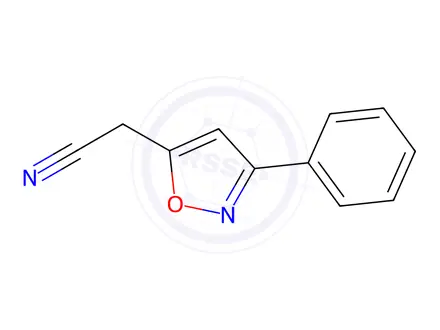 Chemical structure of 2-(3-Phenylisoxazol-5-yl)acetonitrile