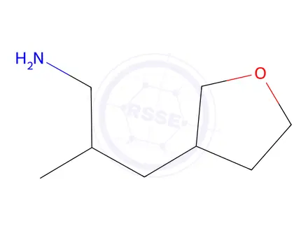 Chemical structure of 2-Methyl-3-(tetrahydrofuran-3-yl)propan-1-amine