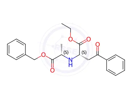 Chemical structure of Ethyl (S)-2-(((S)-1-(benzyloxy)-1-oxopropan-2-yl)amino)-4-oxo-4-phenylbutanoate