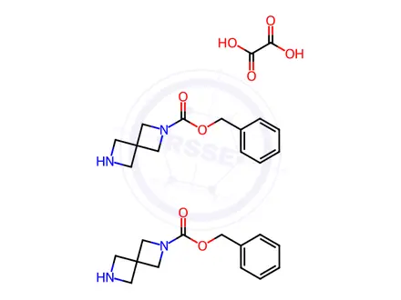 Chemical structure of Benzyl 2,6-diazaspiro[3.3]heptane-6-carboxylate hemioxalate
