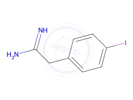 Chemical structure of 2-(4-Iodophenyl)acetimidamide