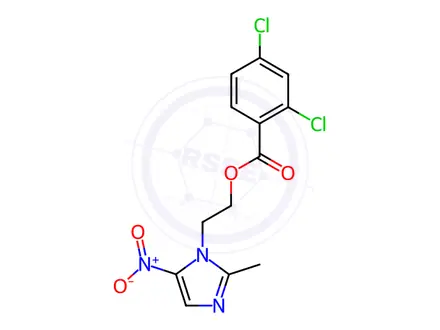 Chemical structure of Metronidazole 2,4-dichlorobenzoate