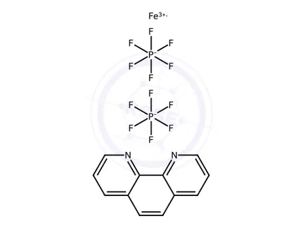 Chemical structure of tris(1,10-phenanthroline)iron(III) tris(hexafluorophosphat