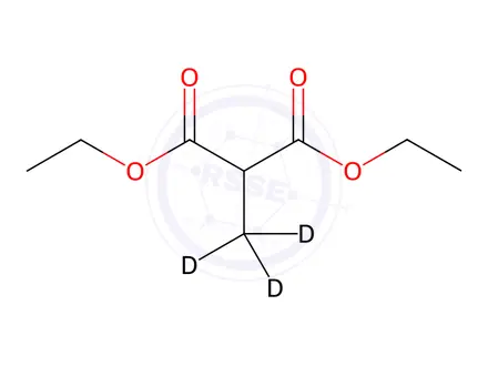 Chemical structure of Diethyl Methyl-d3-malonate
