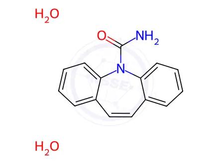 Chemical structure of Carbamazepine Dihydrate