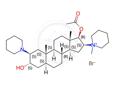 Chemical structure of 3-Desacetyl Vecuronium Bromide