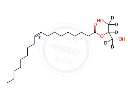 Chemical structure of 2-Oleoyl Glycerol-d5