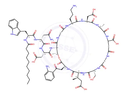 Chemical structure of Daptomycin Impurity 4