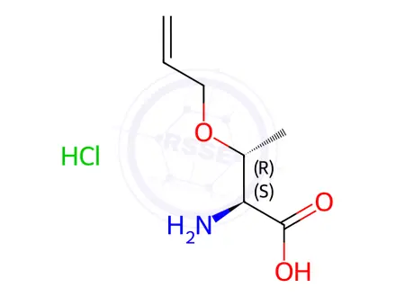 Chemical structure of (2S,3R)-3-(Allyloxy)-2-aminobutanoic acid hydrochloride