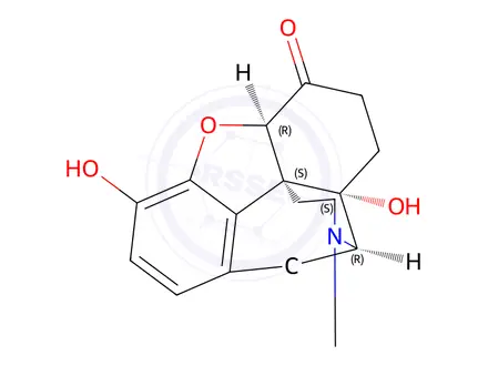 Chemical structure of Oxymorphone Hydrochloride monohydrate