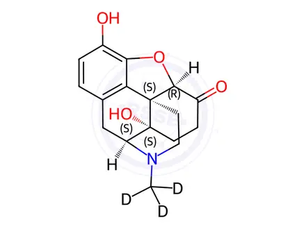 Chemical structure of Oxymorphone-d3