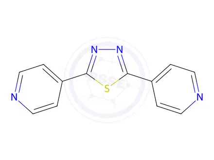 Chemical structure of 2,5-BIS(4-PYRIDYL)-1,3,4-THIADIAZOLE