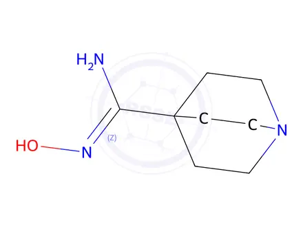 Chemical structure of N’-Hydroxyquinuclidine-4-carboximidamide