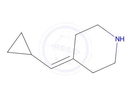 Chemical structure of 4-(Cyclopropylmethylidene)piperidine