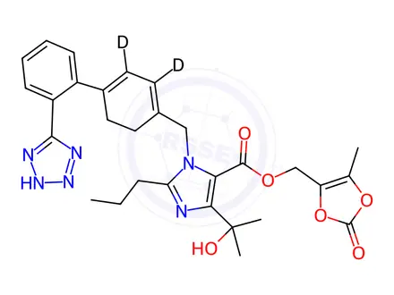Chemical structure of Olmesartan-d4 Medoxomil