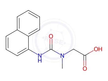 Chemical structure of 2-{Methyl[(naphthalen-1-yl)carbamoyl]amino}acetic acid