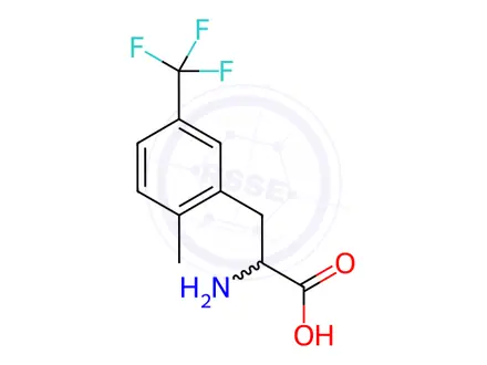 Chemical structure of 2-Amino-3-(2-methyl-5-(trifluoromethyl)phenyl)propanoic acid