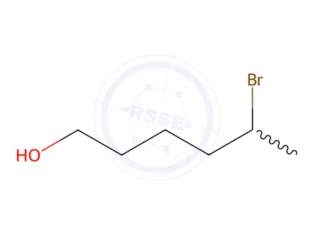 Chemical structure of 5-bromohexan-1-ol