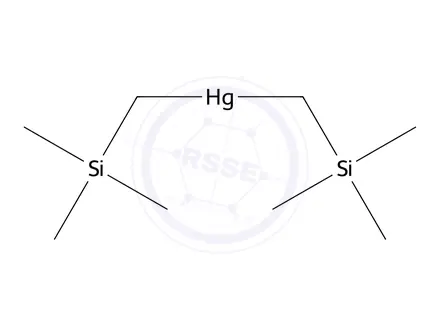Chemical structure of BIS(TRIMETHYLSILYLMETHYL)MERCURY