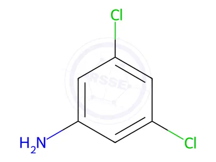 Chemical structure of 3,5-Dichloroaniline in methanol