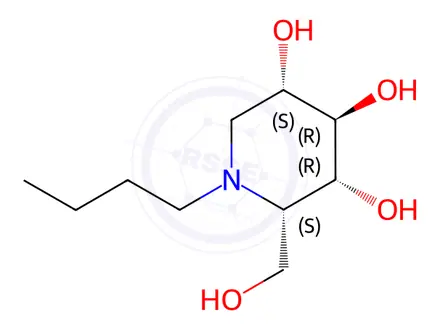 Chemical structure of L-ido Miglustat