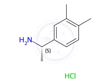 Chemical structure of (S)-1-(3,4-Dimethylphenyl)ethylamine
