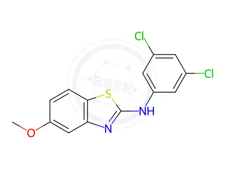 Chemical structure of N-(3,5-Dichlorophenyl)-5-methoxybenzo[d]thiazol-2-amine