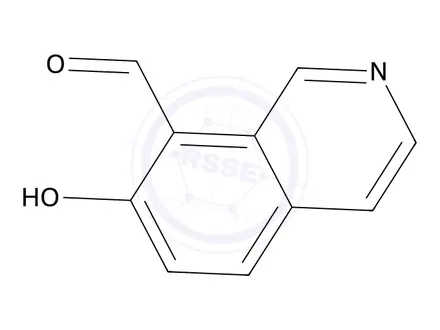 Chemical structure of 7-Hydroxyisoquinoline-8-carbaldehyde