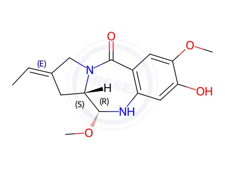 Chemical structure of tomaymycin