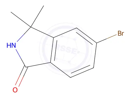Chemical structure of 5-Bromo-3,3-dimethyl-2,3-dihydro-1H-isoindol-1-one