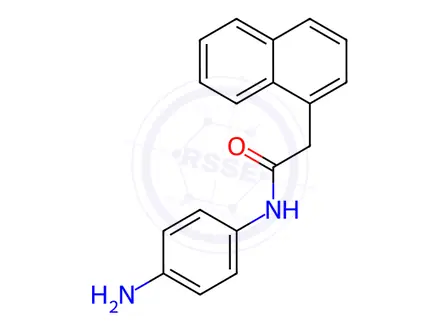 Chemical structure of N-(4-Aminophenyl)-2-(1-naphthyl)acetamide