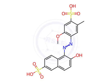Chemical structure of Allura Red AC (149440-01-7)