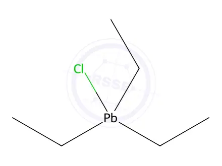 Chemical structure of TRIETHYLLEAD CHLORIDE