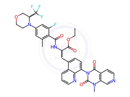 Chemical structure of Emvistegrast