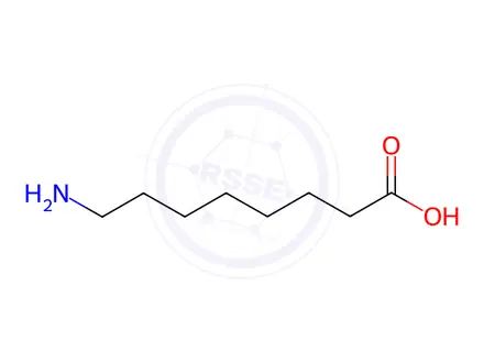 Chemical structure of 8-Aminooctanoic acid