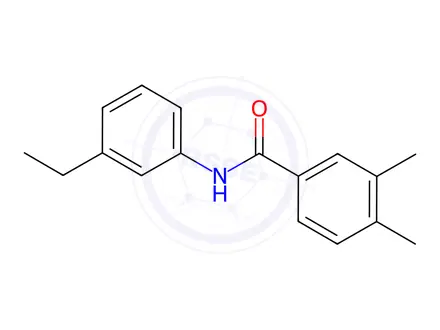 Chemical structure of Benzamide, N-(3-ethylphenyl)-3,4-dimethyl-(9CI)