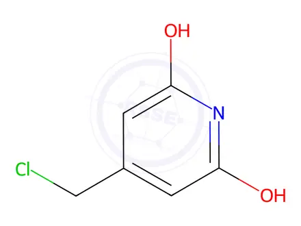 Chemical structure of 4-(Chloromethyl)pyridine-2,6-diol