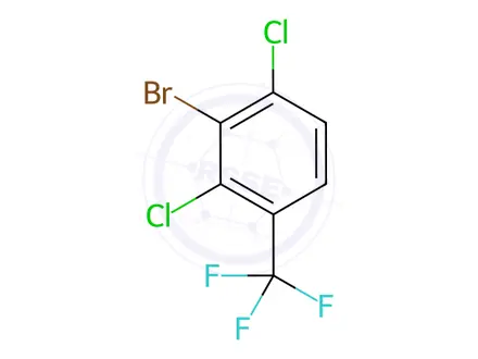 Chemical structure of 2-Bromo-1,3-dichloro-4-(trifluoromethyl)benzene