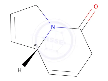 Chemical structure of 5(3H)-Indolizinone,6,8a-dihydro-,(R)-(9CI)
