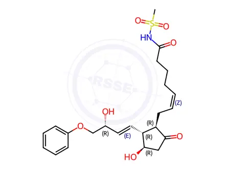 Chemical structure of Sulprostone