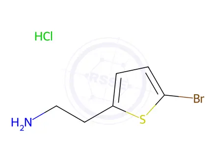Chemical structure of 2-(5-Bromo-thiophen-2-yl)-ethylamine hydrochloride