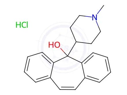 Chemical structure of Cyproheptadine EP Impurity C Hydrocloride