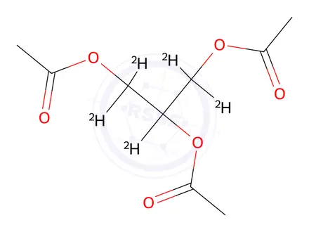 Chemical structure of Triacetin-d5