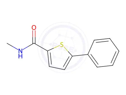 Chemical structure of N-methyl-5-phenylthiophene-2-carboxamide